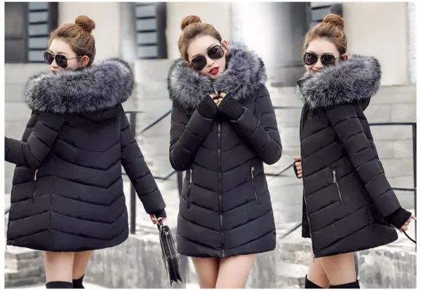 New Very Beautiful Slim Fit Cotton Padded Warm Winter Parka - Image 10