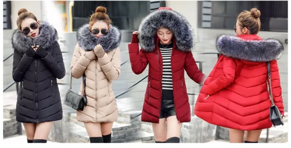 New Very Beautiful Slim Fit Cotton Padded Warm Winter Parka - Image 11