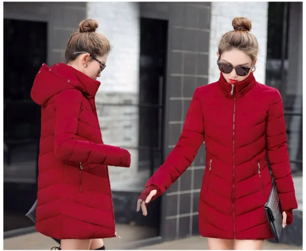 New Very Beautiful Slim Fit Cotton Padded Warm Winter Parka - Image 15