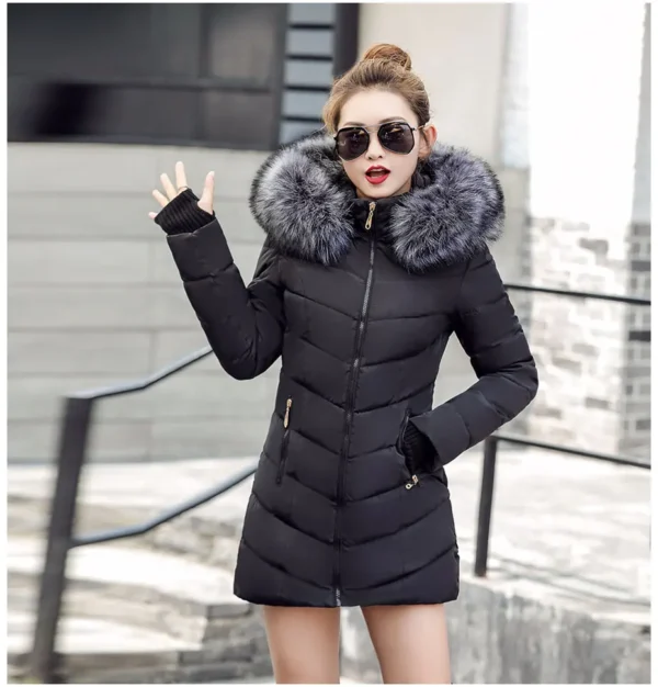 New Very Beautiful Slim Fit Cotton Padded Warm Winter Parka - Image 13