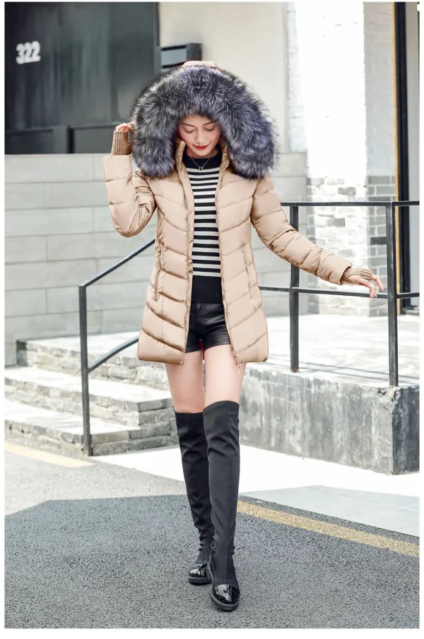 New Very Beautiful Slim Fit Cotton Padded Warm Winter Parka - Image 18