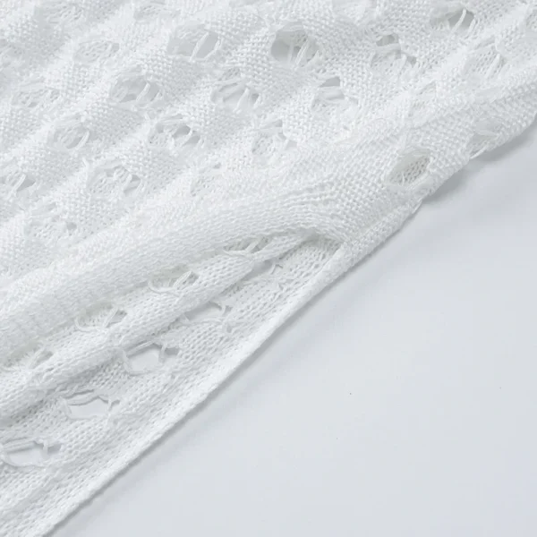 Sexy Hollow Knit Maxi Elegant Sleeveless Party Dress - Image 11