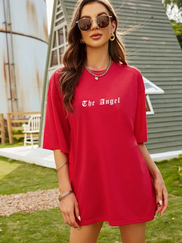 Cotton Short Sleeves Dark Angel Wing Hot Sale Graphic Printed T-Shirts - Image 22