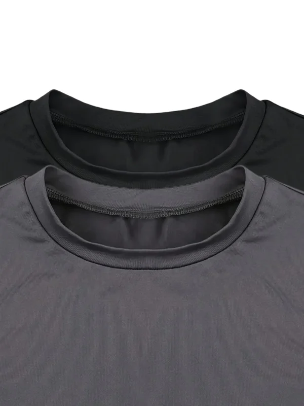 Simple and Elegant Crew Neck Casual Slim Fit Short Sleeve T-Shirts - Image 13